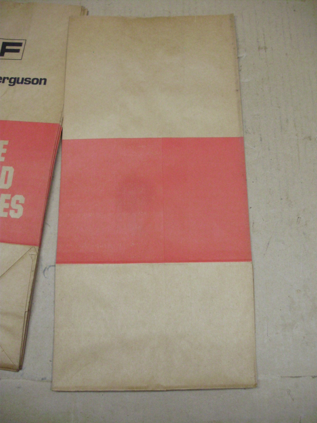Massey Ferguson Genuine Parts And Accessories Paper Bags, Lot of 5, 16-1/4" High