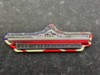 USS Intrepid (CV-11) Kühlschrankmagnet - authentisch, dekorativ, New York, USA