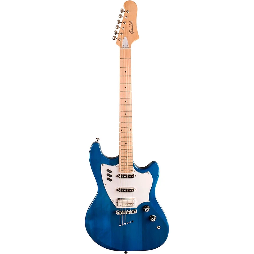 Guitarra Eléctrica Guild Surfliner Cuerpo Sólido Azul Catalina Foto 3 de 4