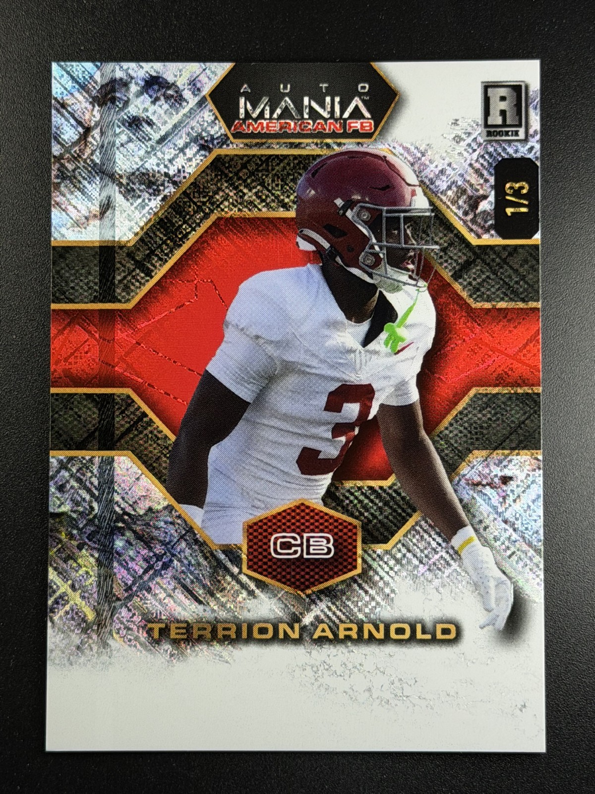 Terrion Arnold Wild Card Auto Mania American Football Preview #TA Base