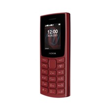 Nokia 105 2G Feature Phone with long-lasting battery, Dual Sim - Red
