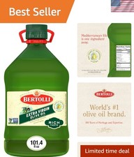 Bulk 101 Oz Extra Virgin Olive Oil - Cold Pressed for Bold Flavor, Non-GMO 