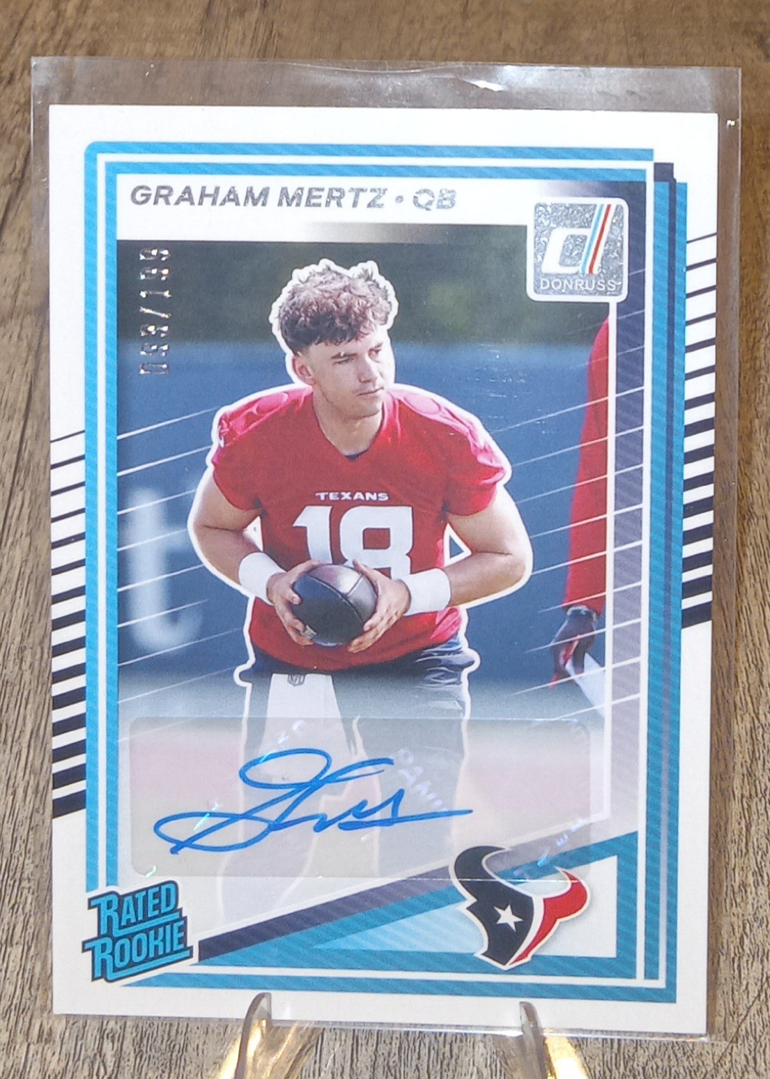 Graham Mertz 2025 Donruss #347 Rated Rookie Autographs (/199) Price ...