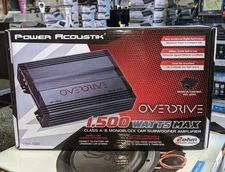 Power Acoustik OD1-1500 Monoblock Amplifier Class-A/B 500W RMS, 1500W MAX