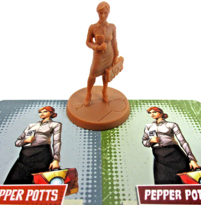 ZOMBICIDE: Marvel Zombies PEPPER POTTS Mini & Cards NEW!!