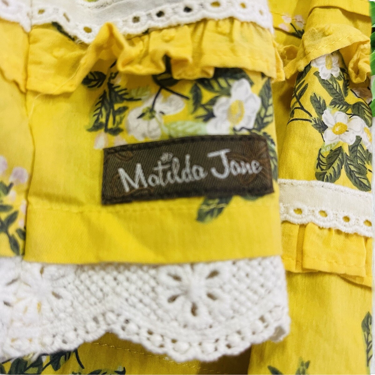 Matilda Jane STAY GOLDEN Dress Size 12 Yellow Floral Dot Crochet Trim summer | eBay Matilda Jane STAY GOLDEN Dress Size 12 Yellow Floral Dot Crochet Trim summer | eBay