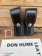 Vintage Don Hume Brown Double Magazine Carrier D416-R 800A For Sig S&W Ruger