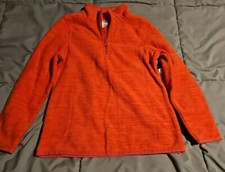 Girls Old Navy Pullover 1/4 Zip Fleece Peachy-Orange Long Sleeve Size 5 NWT