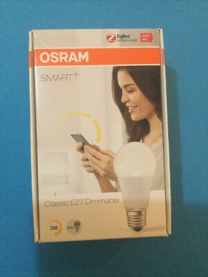 OSRAM SMART+ GLÜHBIRNE E27 Classic dimmbar warm 8,5W 60W 2700K ZIGBEE
