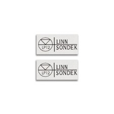 Linn Sondek LP12 Aluminum Logo Badge Dust Cover 25.5mm 1" X13mm 0.51"