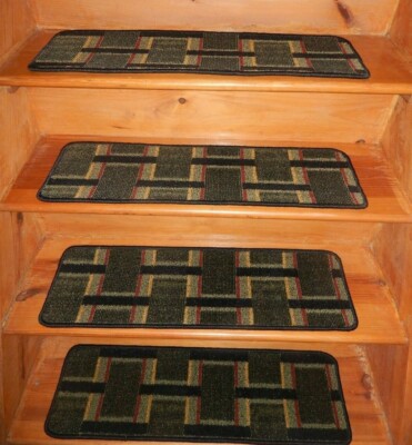 13 Step 9'' x 30''  + 1 Landing 30'' x 30''  Stair Treads WOVEN WOOL.