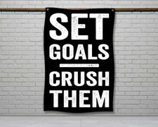 Motivational Home Gym Flag - Fitness Goal Decor Banner