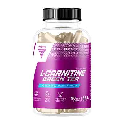 L-CARNITINE + GREEN TEA - 90-180 Caps -Turn Fat Into Energy Weight Loss Slimming