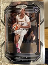 2023 PANINI PRIZM KADI SISSOKO SILVER PRIZM ROOKIE CARD #144 Phoenix Mercury!
