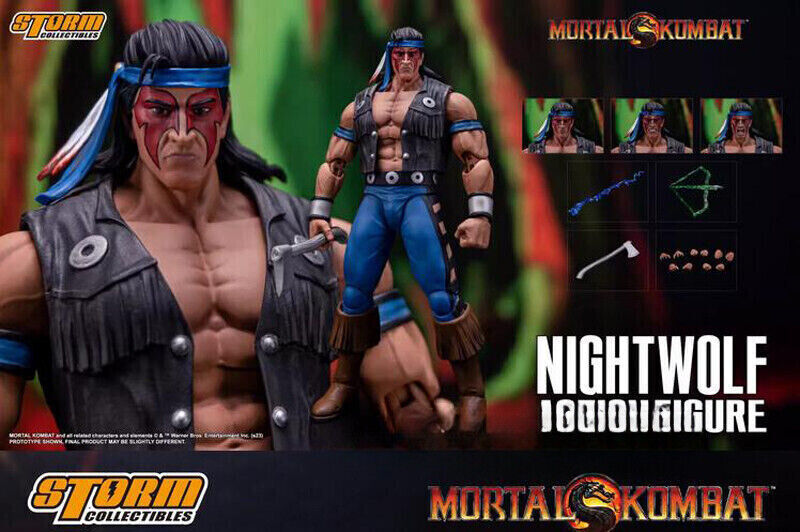 Storm Toys 1/12 DCMK16 Mortal Kombat Nightwolf Action Figures In