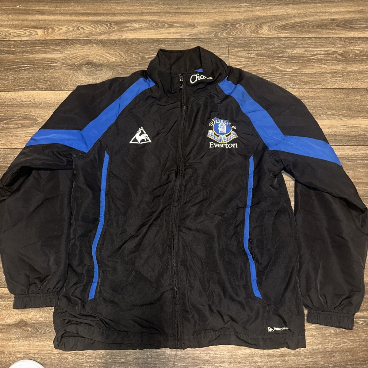 CHARI＆CO × le coq sportif TEAM WIND JKT Le Coq Sportif Everton Windbreaker Jacket Men's Medium Chang #Q | eBay