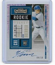 Nico Hoerner 2020 Panini Contenders BUILDING BLOCKS RC On Card Auto/10 Autograph