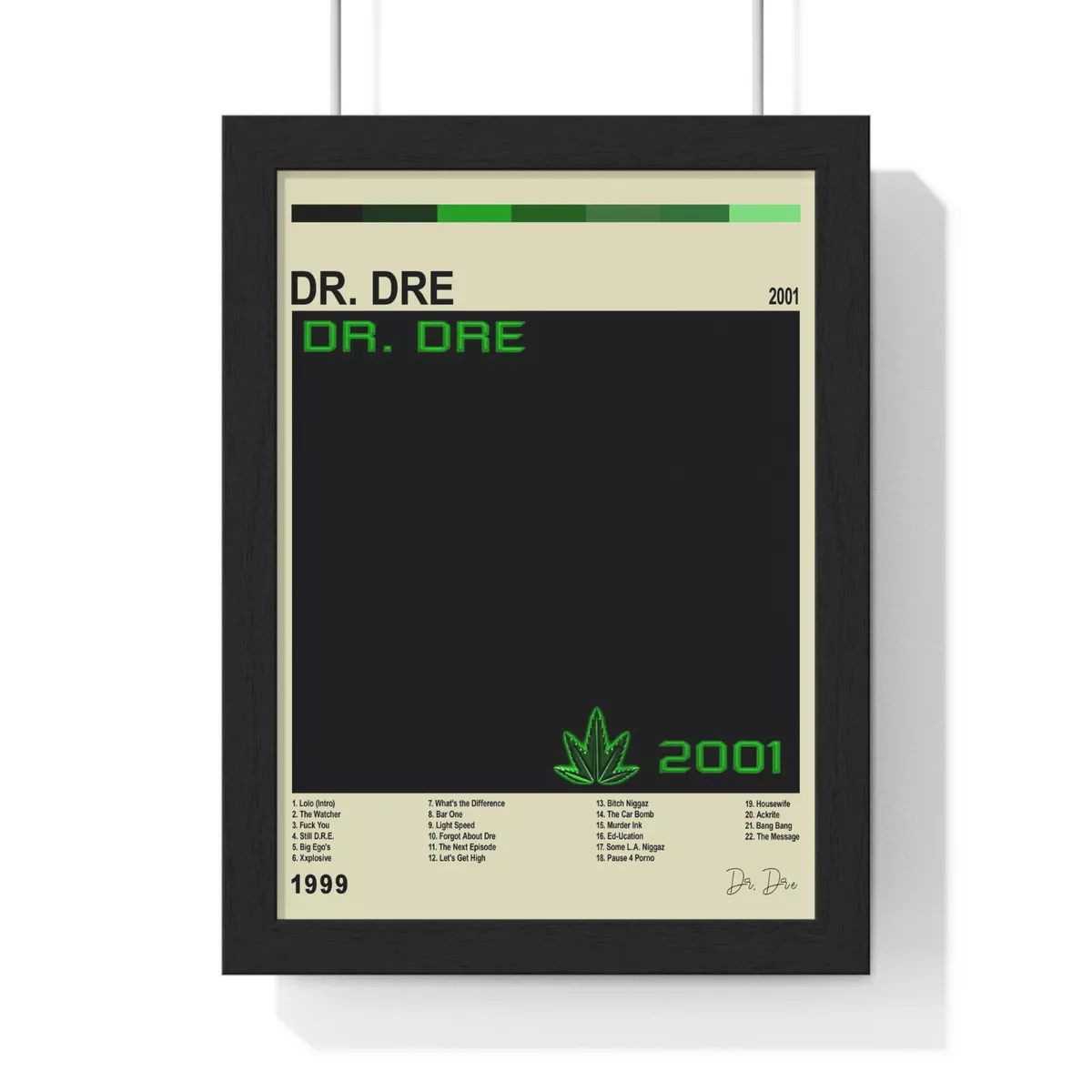 Dr. Dre Minimalist 2001 Album Poster – Aesthetic Wall Decor