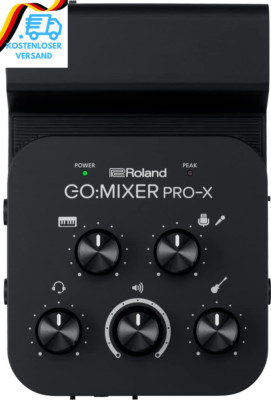 Roland GO:MIXER PRO-X Audio Mixer for Smartphones | Connect and Mix up to 7 Audi