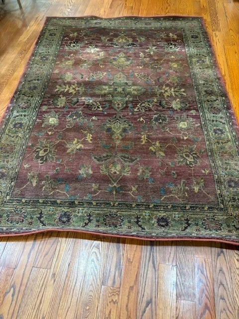 Alfombra estilo egipcio: dos, cada una de 5' 4" x 7' 7" excelente estado. Foto 3 de 4