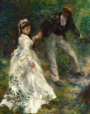 La Promenade by Pierre-Auguste Renoir Art Print 11"x14"