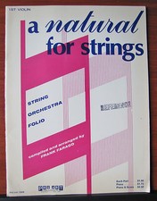 1st Violin orchestra folio - A natural for strings - sheet music/book - 9 songs