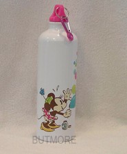 Disney Minnie Mouse Aluminum Water bottle with holder tag NEW Never Used