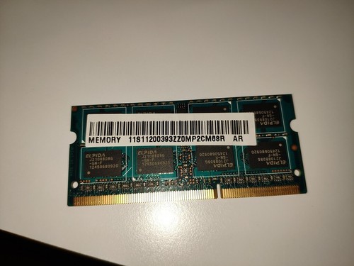 2 Speichermodule 4GB DDR3 RAM Elpida 11S11200393ZZ0MP2CM68R