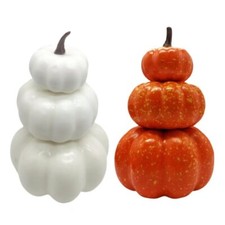 Lovely Halloween Artificial Pumpkin Statue Thanksgiving Party Pumpkin Ornament