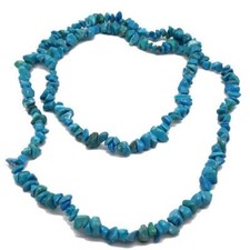 Coralli di Sardegna Collana Magnesite Turchese Chips 6/8mm 80cm. Senza Chiusura 