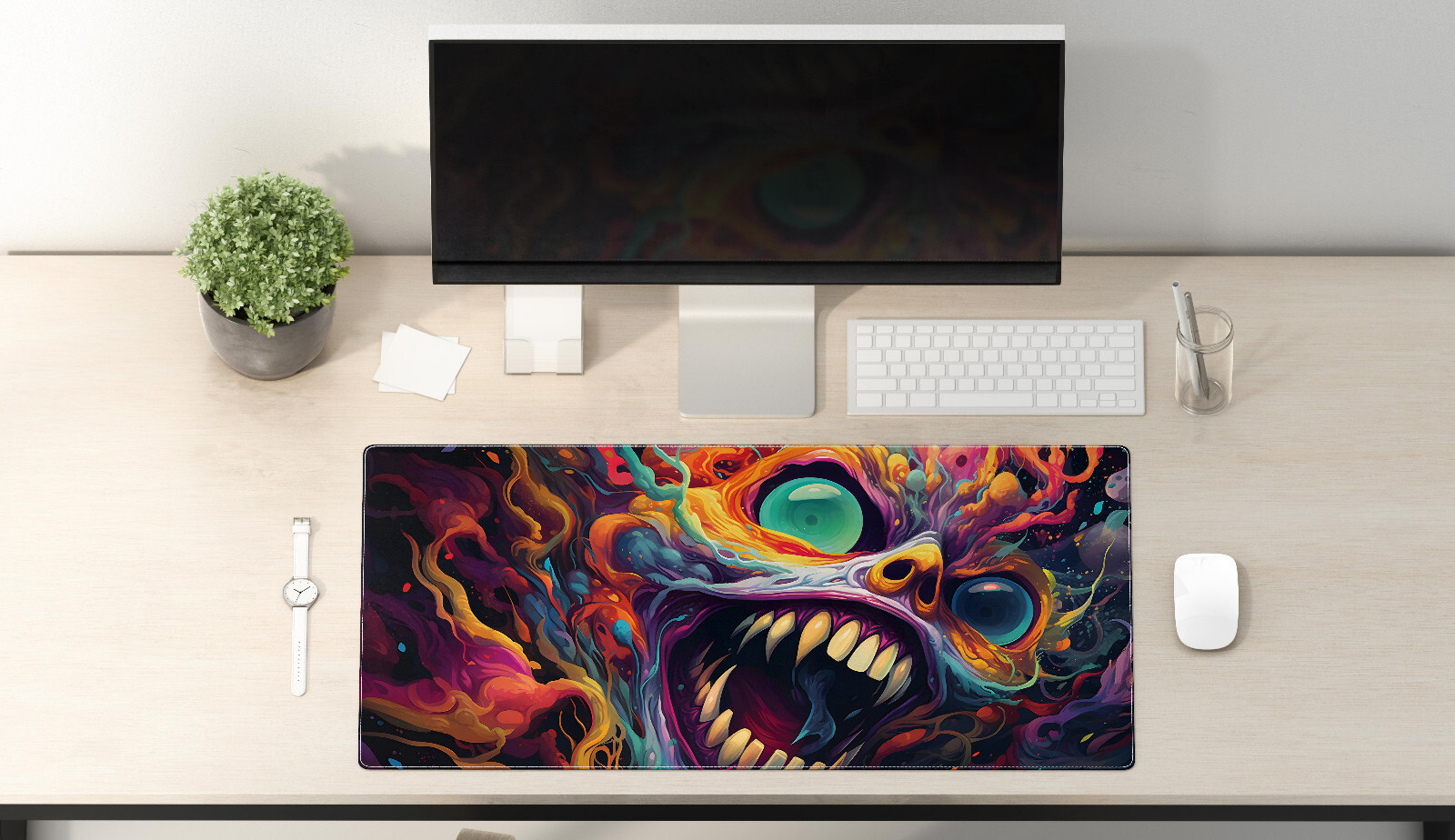 Trippy Gaming Mouse Pad Desk Mat - Extra Large Gamer Gift-image