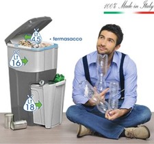 Plasticplace - 100 Sacchetti Per Spazzatura Da 33 Galloni (125 Litri) - Trasparenti, Resistenti 1,2 Mil - Fodere Per Bidoni, Dimensioni 83x99 Cm - Uso Cucina E Ufficio