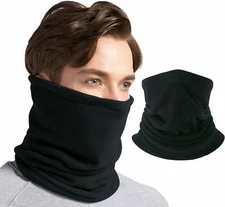 Fleece Neck Warmer Gaiter Windproof Face Mask Men Women Outdoor Ski Running