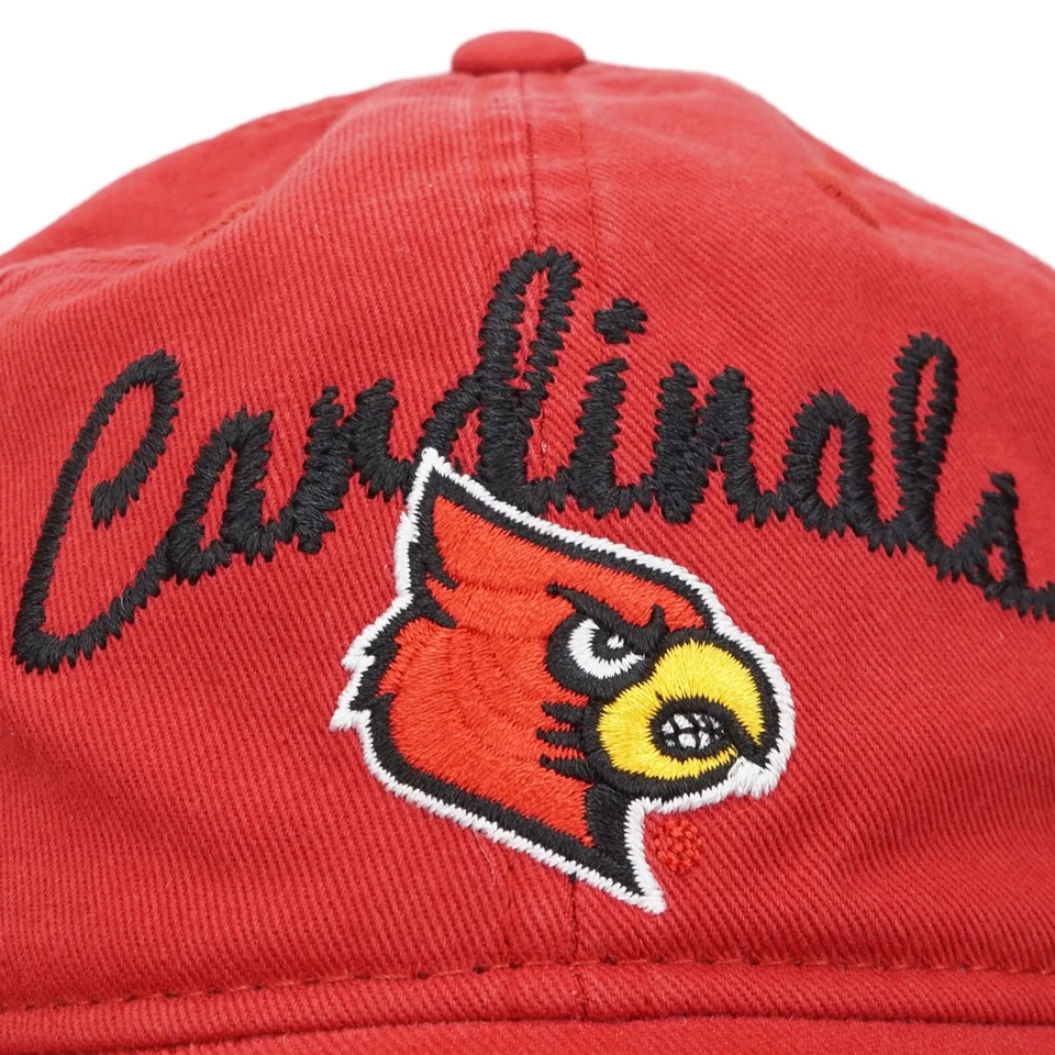 Louisville Cardinals NCAA Adidas Women's Red Slouch Adjustable Hat Cap - Image 4 of 4