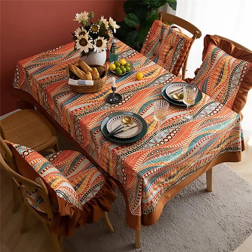 Minimalist Style Geometric Waterproof Cloth Table Cloth Kitchen Decor Tablecloth - Picture 26 of 55