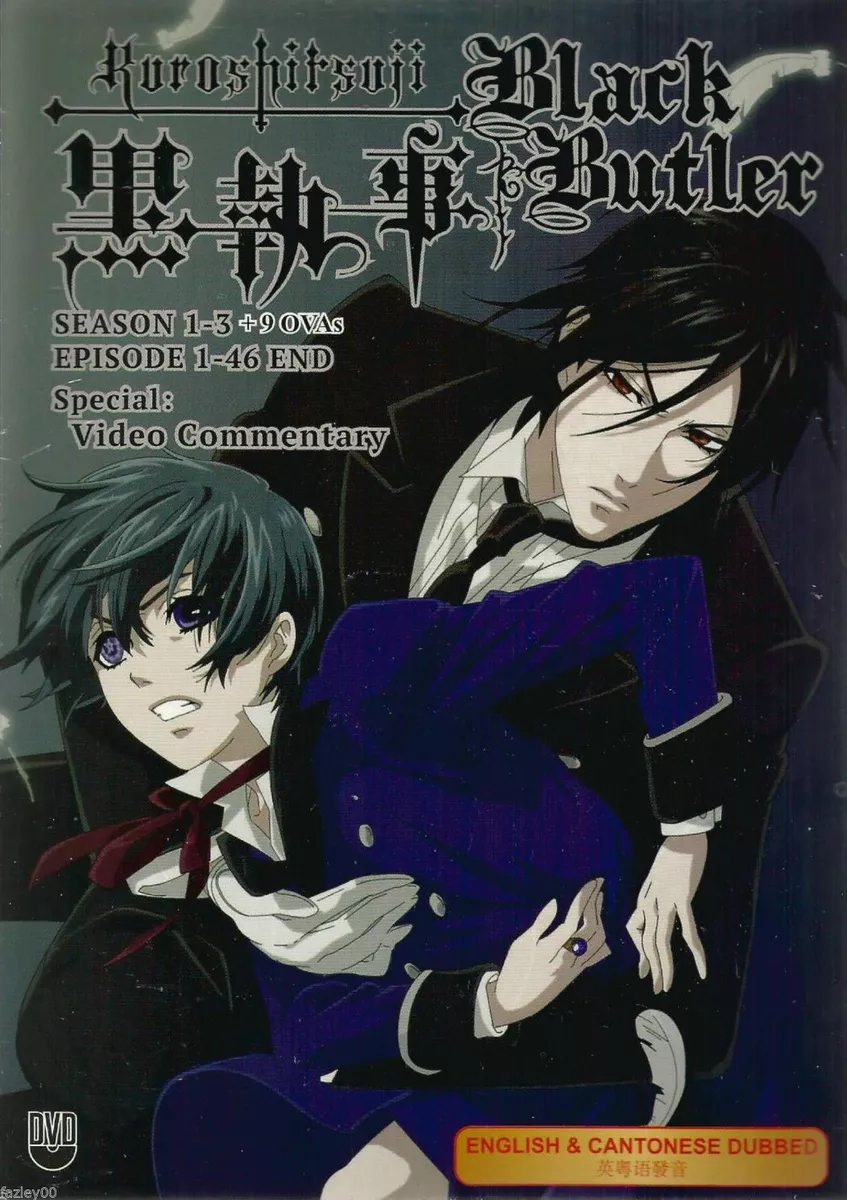Anime DVD Black Butler Kuroshitsuji Complete Season 1 3 9 OVAs
