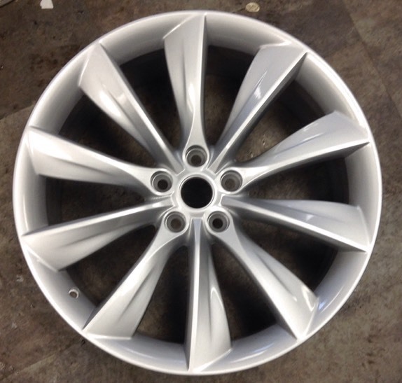 22 Inch Tesla Model X 2016 2018 Black Alloy Oem Wheel Rim 97771 C