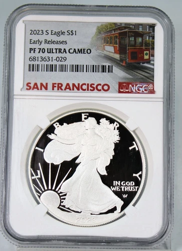 2023 S Proof American Silver Eagle - NGC Graded PF70 UCAM !!