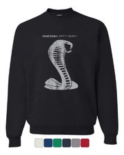 Ford Mustang Cobra 50 Years Sweatshirt American Muscle Car Shelby
