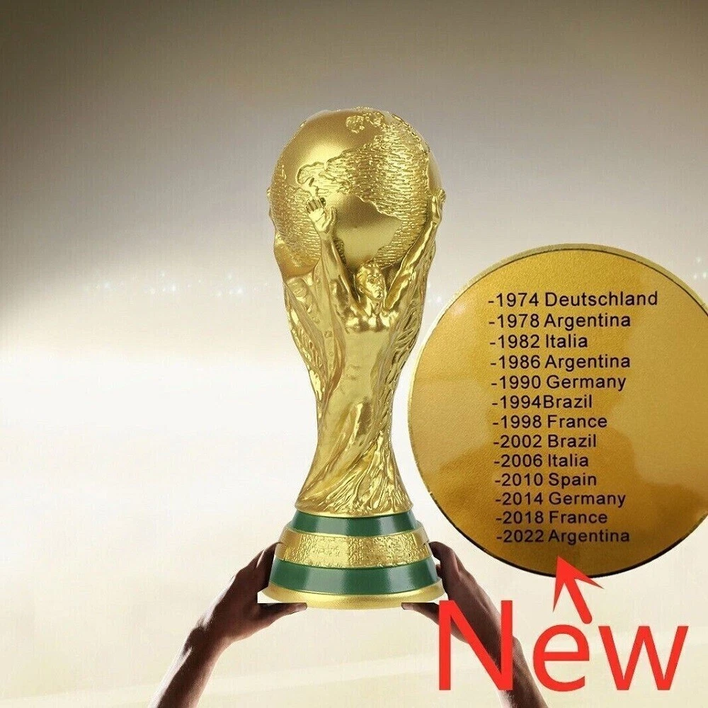 RÉPLIQUE COUPE DE monde 1,3Kg trophée de football Fifa 2022, replique coupe du monde RÉPLIQUE COUPE DE monde 1,3Kg trophée de football Fifa 2022, replique coupe du monde