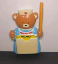 Rare JSNY "Hug The Cook" Bear Memo Magnet Vintage Over 5"Tall