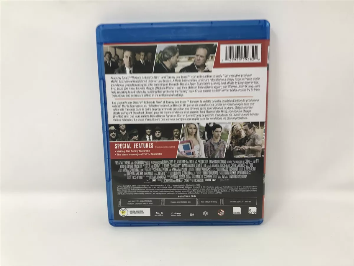 The Family La Famille Blu ray Disc Movie 2013 Canadian dubbed in Quebec