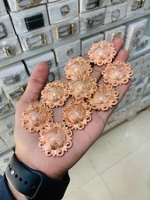 Western Style Conchos 10 Pecs' Of Set Solid Zinc Metal Conchos For Leather Craft