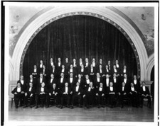 Portrait of Shriners at the Jonathan Club 1924 California Old Photo