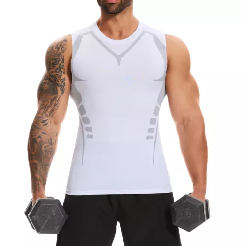 Mens Gym Muscle Singlets Workout Tank Top Bodybuilding Sleeveless Tee - Picture 28 of 30