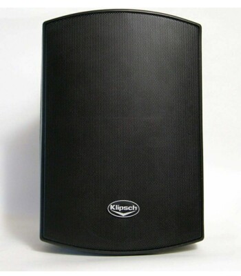 Klipsch AW-525 2-Way All Weather Outdoor Speakers in Black (Pair) New - Open Box