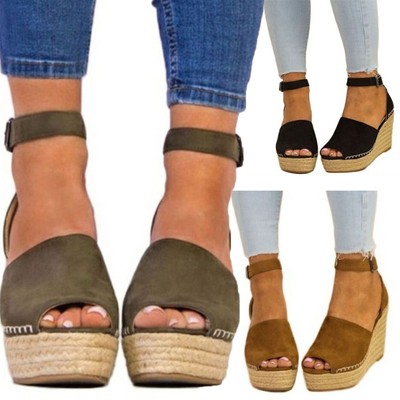 strappy platform espadrilles