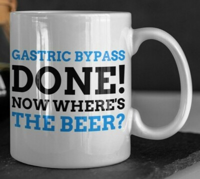 Lustige Magenbypass Tasse 11oz 330ml Magenhülle Band Becher Gewichtsverlust Chirurgie