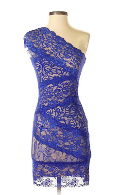 bebe royal blue dress