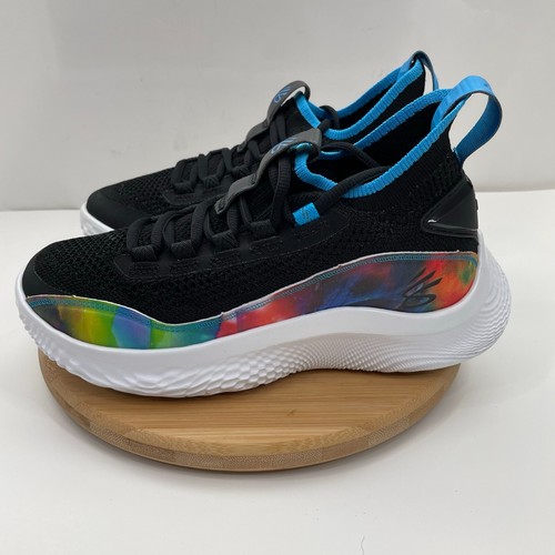 Under Armour Curry 8 PRNT GS Basketball Sneakers Shoes Youth 5 / Women 6.5 - Picture 3 of 13